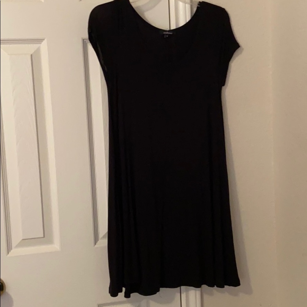 Black summer flowy dress